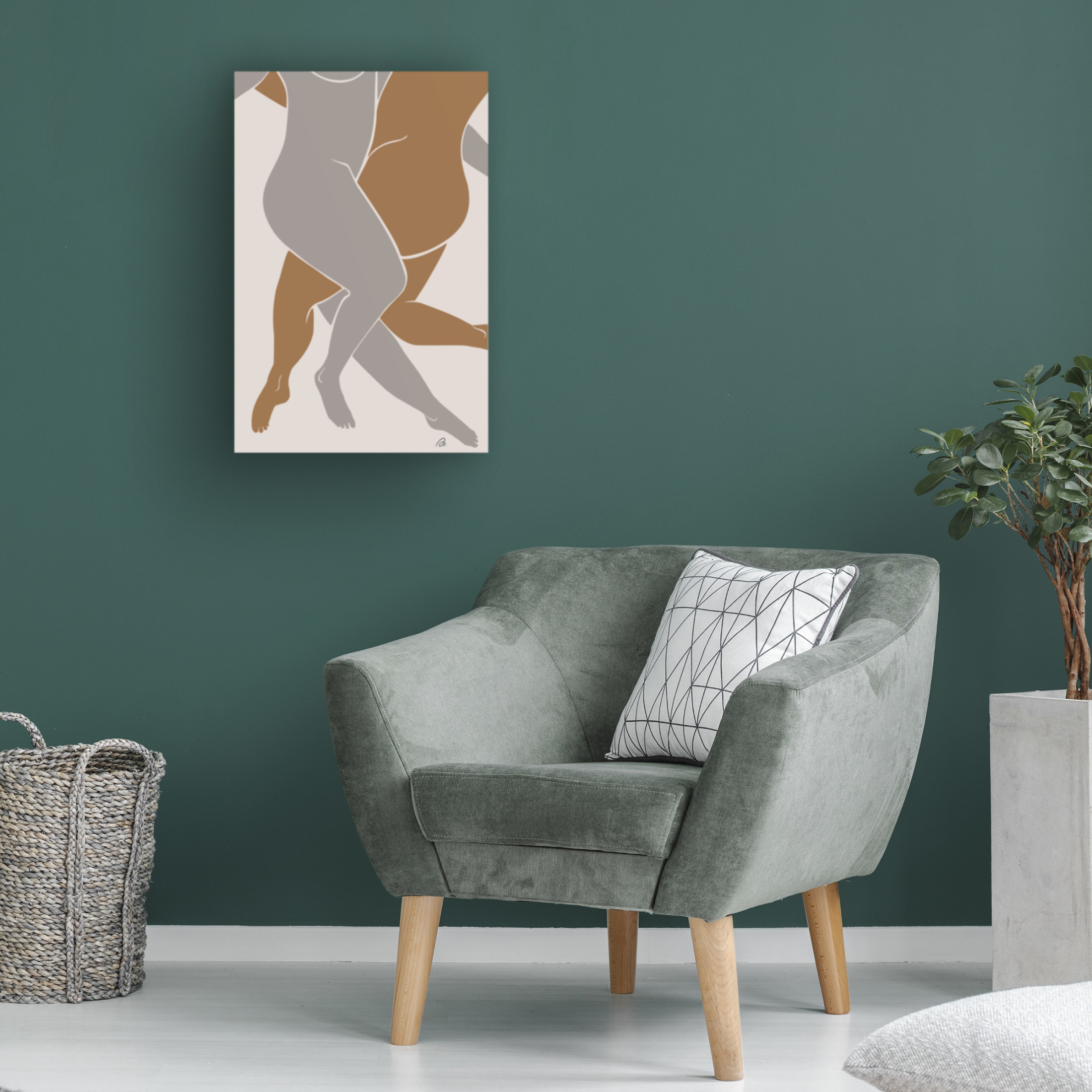 Pictufy Studio II 'Lovers Beige' Canvas Art - 22 x 32 Inches