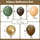 thumbnail image 2 of Globos Jobkoo de látex verde y marrón, 60 unidades, para decoración de fiestas, 2 of 7