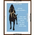 thumbnail image 5 of Art.com Never Walk Alone Art Print by Dog is Good, Brown Frame Wall Art, 23" x 29", 5 of 5
