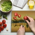 thumbnail image 3 of United States Cutting Board, DC American Capital City White House Above the Lake Landscape Artwork, Decorative Tempered Glass Cutting and Serving Board, Large Size, Apricot and Ginger, by Ambesonne, 3 of 5