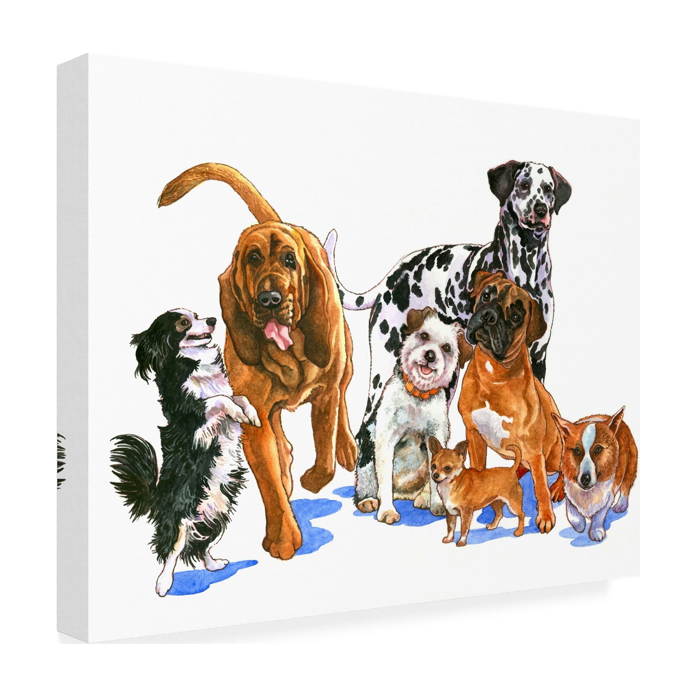 Wendy Edelson 'Canine Dogs' Canvas Art