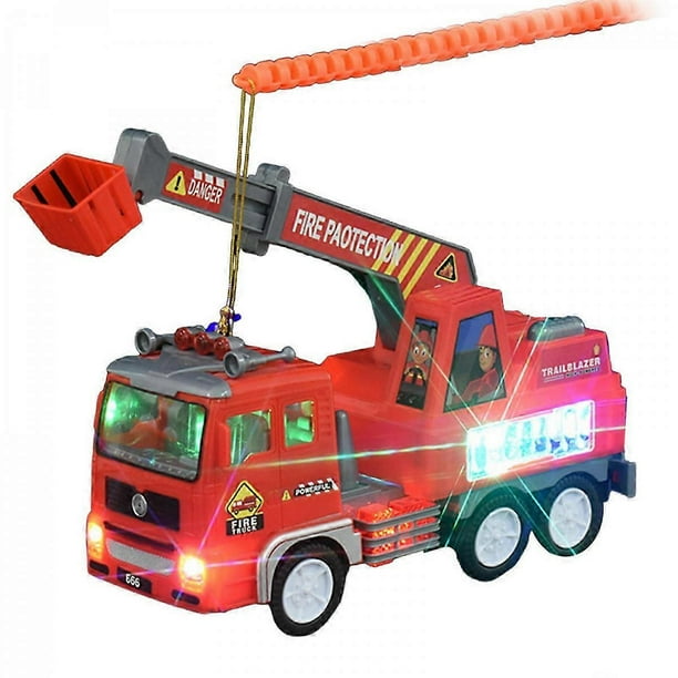 Educational Light Up Garbage Truck Toy with Realistic Sounds Portable Home Accessory for Boys and Girls Daily Use