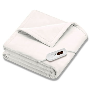 Beurer HD61 Super-Cozy Heated Blanket, Beige, 50 x 60 Inches