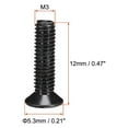 thumbnail image 3 of Uxcell M3 x 12mm Phillips Screw Fastener Black Zinc Plated 150 Pack, 3 of 5