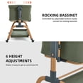 thumbnail image 7 of Angelbliss 3-in-1 Baby Bassinet, Rocking Bedside Bassinet with Firm Mattress and Lockable Wheels, Green, 7 of 7