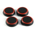 thumbnail image 2 of 4 Pcs Capuchon de Remplacement en Silicone pour Manette de Jeu pour PS3 Rouge, 2 of 3