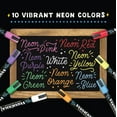 thumbnail image 4 of VersaChalk Neon Chalk Markers, 8-Pack, 5mm Bold Tip, Wet-Erase, Non-Toxic, 4 of 9