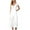 White, variant on Spring Savings Clearance Lindreshi Jumpsuits for Women Casual Women's Fashionable V-neck Button Cut Open Back Casual Short Sleeved Jumpsuit
