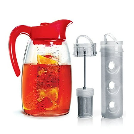 Primula Flavor-It Infusion Pitcher 3-in-1 Beverage System 2.9 quart Cherry