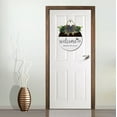 thumbnail image 3 of Eveokoki 12" Welcome Sign for Front Door Farmhouse Porch,Round Wooden Plaque Wreaths Hanging Sign for Wall Decor Fall All Seasons Holiday Christmas Housewarming Gift, 3 of 5