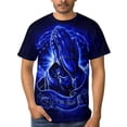 thumbnail image 4 of LAOLIUSN Men's Praying Hands Christian T Shirt, Keep the Faith Religious Graphic Short Sleeve Crewneck Tee, S-4XL, 4 of 7