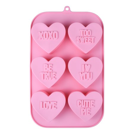 Convo Hearts Silicone Treat Mold by Celebrate It®-Valentine's Day Decorations