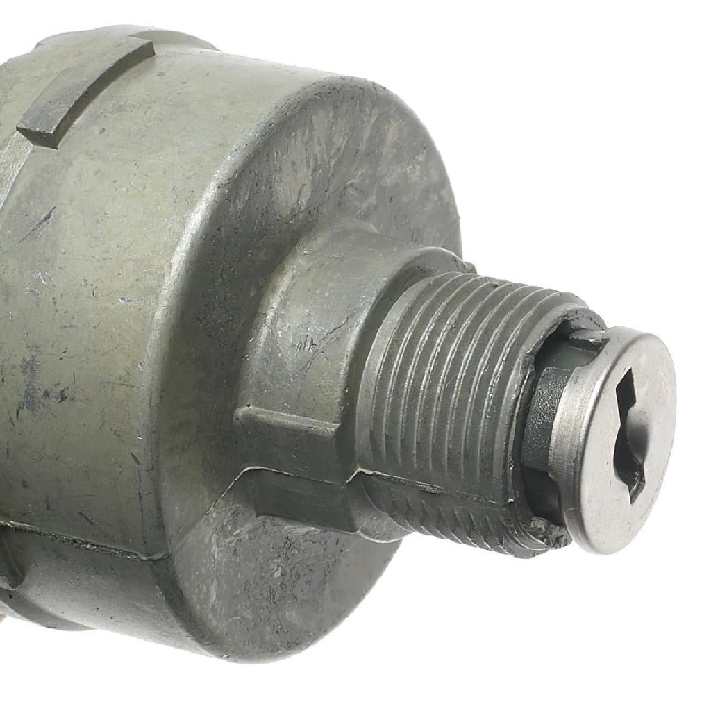 CarLights360 Ignition Switch with Lock Cylinder | Plastic | Silver | Stud Terminal | Screw Attachment Method | Coded Coding | Universal Use Voltage