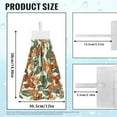 thumbnail image 7 of SEANATIVE Butterfly Hand Towels with Handing Loops Green Leaves Hanging Hand Towels for Bathroom Absorbent Kitchen Tie Towels Set of 2 Hanging Dish Towel Home Decor Accessories, 7 of 7