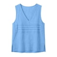 thumbnail image 3 of Harpily Tank Tops For Women Sleeveless V Neck Lightweight Skin-Friendly Relaxed Silhouette Summer Vacation Fashion Blouses, 3 of 5