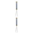 thumbnail image 2 of ZheElen Compact Cute Keycap Puller Remover DIY for Keyboards Mechanical Golden Hoop 2Set, 2 of 6