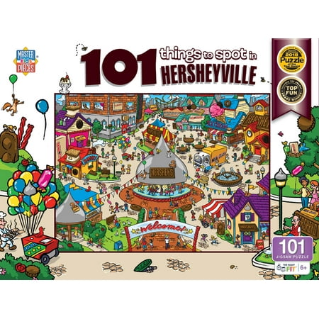 UPC: 0705988120046 | MasterPieces 100 Piece Jigsaw Puzzle – 101 Things to Spot in Hersheyville