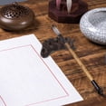 thumbnail image 3 of SHISUYAN 1pc Brush Holder Pen Rack Root Carving Pen Rack Paperweight Random Style, 3 of 5