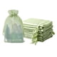 thumbnail image 1 of Envoltorio de regalo QIANF - Bolsas de organza (20 unidades, 15 x 23 cm), color verde claro, 1 of 7