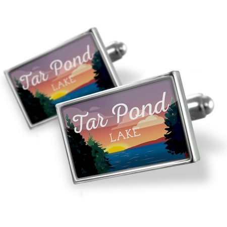 Cufflinks Lake retro design Tar Pond - NEONBLOND
