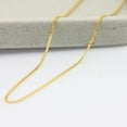 thumbnail image 3 of 18K Solid Yellow OR White Gold Wheat Chain AU750 Diamond-cut Square Wheat Chain 18", 3 of 10