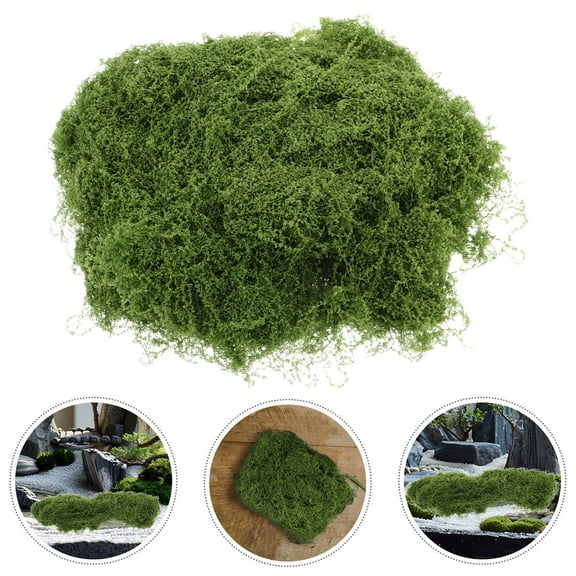 Masteelf 1 Pack Artificial Moss Fake Moss for Centerpieces Fairy Garden Lawn Moss Realistic Faux Green Moss for DIY Terrarium Decor