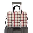 thumbnail image 2 of FORMRS 16" Laptop Bag Carrying Sleeve Case with Handle Travel Shoulder Briefcase, Red Tartan, 2 of 8