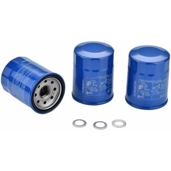 3PCS 15400-PLM-A02 94109-14000 Oil Filters Drain Plug Gasket Kit for Honda Acura - Accord CR-V Civic Fit Pilot Replaces 15400-RTA-003,15400-PR3-003,15400-PH1-014,15400-PR3-405
