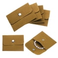 thumbnail image 1 of Uxcell 6 Pcs Bolsas de Joyería de Terciopelo con Botón a Presión 3x3.9 Pulgadas, Amarillo, 1 of 7
