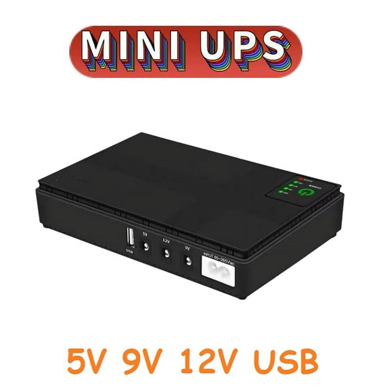 Mini UPS Battery Backup Power Supply for WiFi, Router, Security Cams, –  Totality Solutions Inc.
