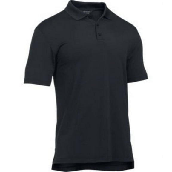 Under Armour 1279759 Men's Black Tac Performance Short Sleeve Polo - Size Medium