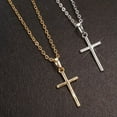 thumbnail image 6 of K-KED Fashion 925 Silver Filled Cross Pendant Chain Necklace Women Mens Delicate Jewelry Choker-Silver, 6 of 9