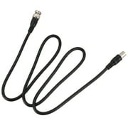 BNC Male to Female Plug CCTV Extension Coaxial Line Cable 3.3ft Long Black
