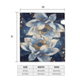 thumbnail image 4 of Bingfone Blue Golden Dream Lotus Magnetic Mailbox Cover Standard Size for Garden Yard Outdoor Decorations-21x18 in, 4 of 7