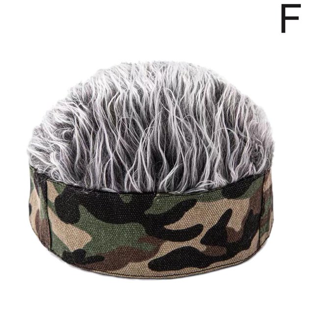 Bonne Perruque Simulation Courte, Casquette Vintage Sans Bordure de Hop, Skin Kinder Melon