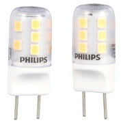 Philips LED 20-Watt T4 Bi-Pin Landscape & Accent Light Bulb, Non-Dimmable, G8 Bi Pin Base (2-Pack)