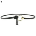 thumbnail image 2 of SPRING PARK Women's Fashion Elegant Skinny Slim Genuine Faux Leather Belts Waistband Thin Waist Belt Alloy Buckle, 2 of 8