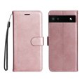 thumbnail image 1 of Compatible with Google Pixel 6A 5G Case Premium Leather Cover with Cash Card Slots Soft TPU Back Cover Magnetic Flip Leather Wallet Case - Pink, 1 of 5