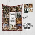 thumbnail image 4 of Customized Photo Collage Blanket-Wedding Blanket. Soft Fleece Throw Blanket, Personalized Picture Blanket. Gift for Wedding, Christmas, Birthday & Anniversary.(Photo Blanket- 07, 50" X 60") Blankets, 4 of 5