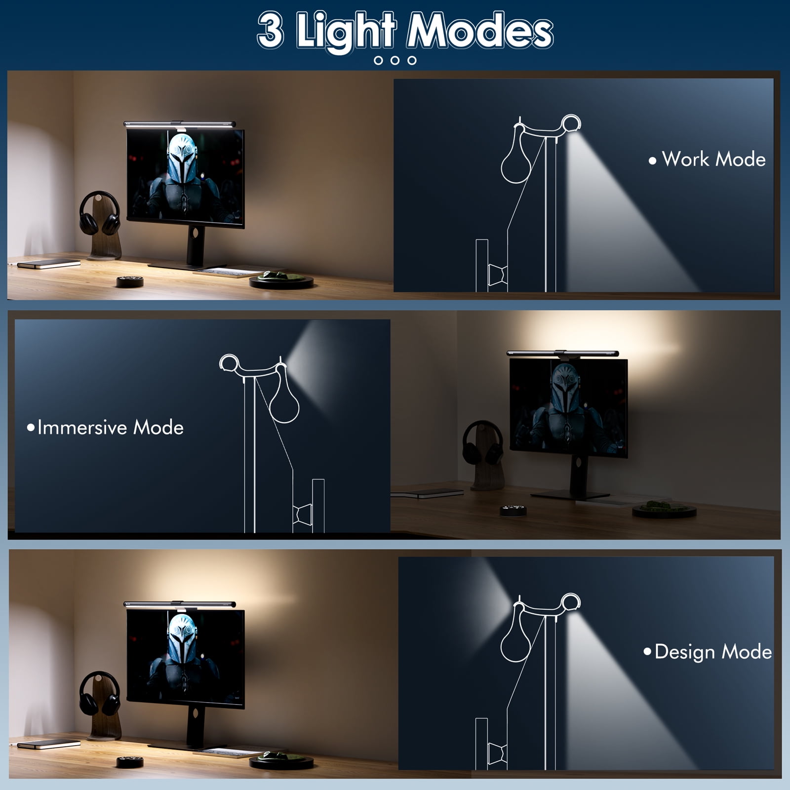 The quntis monitor light bar 🤍✨ #gamer @Quntis #quntis #monitorlight , Monitor Lights