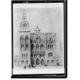 thumbnail image 2 of Historic Framed Print, New Haven City Hall & Courthouse, Church Street, between Court & Elm Streets, New Haven, New Haven County, CT - 2, 17-7/8" x 21-7/8", 2 of 9