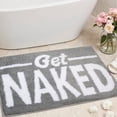 thumbnail image 1 of KOEXM Get Naked Bath Mats Cute Bathroom Rugs Water Absorbent Funny Bath Mat, Non-Slip Funny Bathroom Decor Absorbent Shower Rug, Grey 20" x 32", 1 of 7