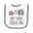 White and Navy, variant on Inktastic My Nan Loves Me Grandchild Baby Terry Cloth Bib