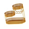 thumbnail image 5 of deevoka 3 Layer Fruit Basket Vegetable Storage Bowl Multiuse Fruits Stand Metal Wire Fruit Basket Fruit Holder for Bread Onion, 5 of 9