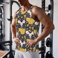 thumbnail image 5 of Daiia Mouse Cheese Printed Men's Quick Dry Fit Muscle Tank Top Slim-Fit Tank Workout Tank Top Lightweight Sports Tank Top-XX-Large, 5 of 7