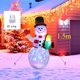 thumbnail image 1 of Muleta de decoración navideña, juguete inflable de Papá Noel con luces LED, modelo inflable para exteriores, adorno para fiesta y decoración de jardín, 1,2 M, 1 of 5