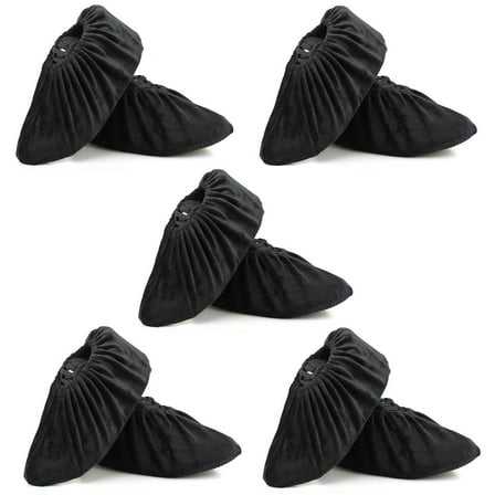Non Slip Washable Reusable Shoe Covers For Indoors and Household Thickened Boot Covers,Fits up for 5.5~10 Size (5 Pairs Standard)