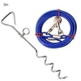 thumbnail image 2 of Flmtop 2Pcs/Set 3/5/10M Outside Yard Ground Leash Stake Rope Pile for Small Medium Dogs Blue, 2 of 9