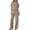 Khaki, variant on 2 Piece Sets for Women Matching Sets Summer Outfits Resort Wear Short Sleeve Lounge Set Wide Leg Pants with Pockets