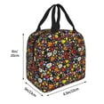 thumbnail image 4 of Kdxio Spring And Summer Flowers Print Insulated Lunch Bag,Reusable Tote Lunch Box for Women Men,Leakproof Cooler Lunch Bags for Work Office Travel Picnic, 4 of 6